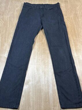 Levis 511 Mens Black Slim Denim Jeans Size 31x32 Pants Stretch